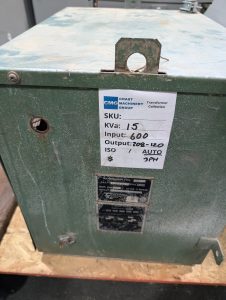 Used Tracon Engineering 300FFCEY Transformer 15KVA 600V