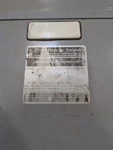 Used Drycap Unipak KVAR Power Factor Correction Capacitor