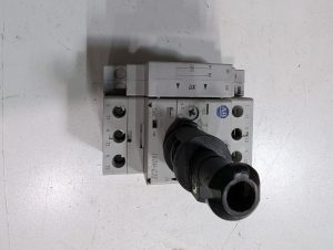 Used Allen Bradley 140M-C2E Motor Circuit Breaker With 140-C-UXB Auxiliary