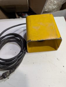 Used Linemaster 491 Compact Series Foot Pedal Control With Steel Foot Cover